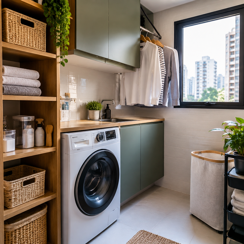 Como organizar a área de serviço em apartamento pequeno | Casa Sem Perrengue