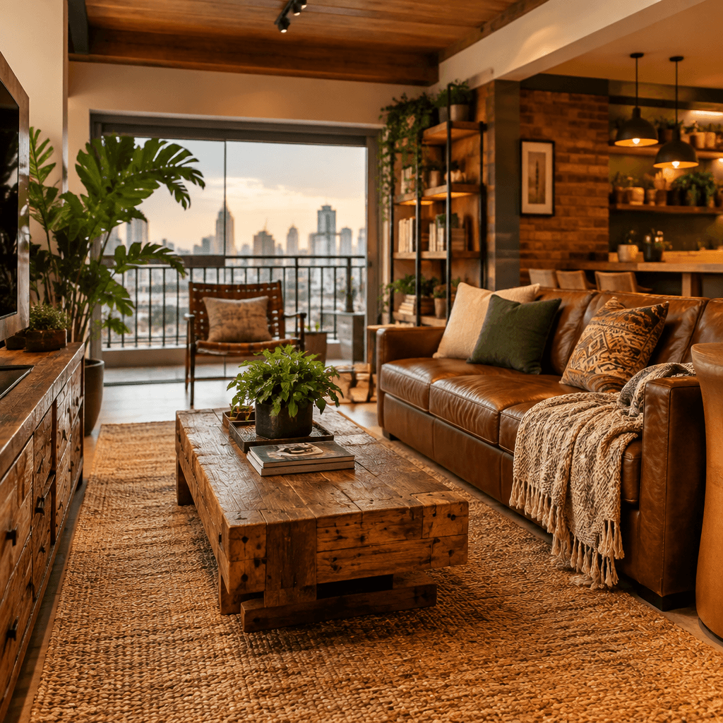 Imagem destacada | Decoração Rústica para Apartamentos