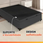 cama box baúx casal com colchão | Sexto | Casa Sem Perrengue