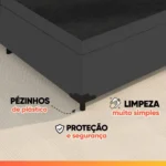 cama box baúx casal com colchão | Sétimo | Casa Sem Perrengue