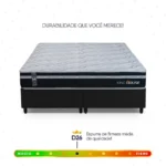Conjunto Cama Box King Size Durham | Terceiro | Casa Sem Perrengue