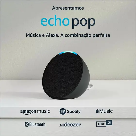 Echo Pop Amazon, com Alexa | Principal | Casa Sem Perrengue
