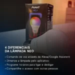 Lâmpada Inteligente Wi-Fi RGB Avant Neo 10W | Quinta | Casa Sem Perrengue